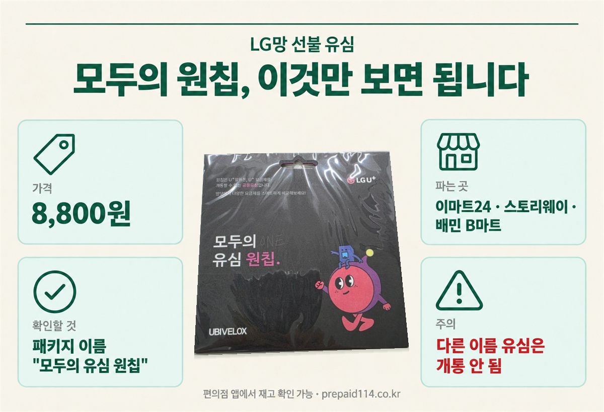 모두의 원칩 — 가격 8,800원, 파는 곳 이마트24·스토리웨이·배민 B마트, 패키지 이름